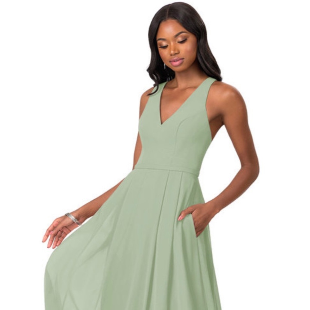 Azazie Bridesmaid Dress “Mimi” - Dusty Sage